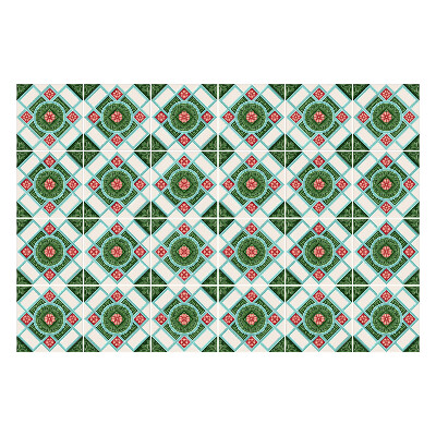 Csempe dekor matrica Virágmotívum rombuszokban