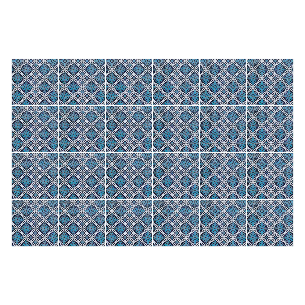 Fali csempe matrica Geometriai alakzatok rácsban