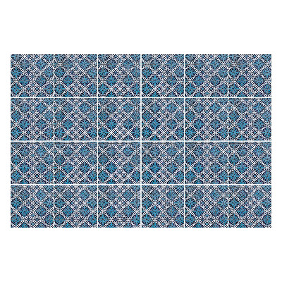 Fali csempe matrica Geometriai alakzatok rácsban