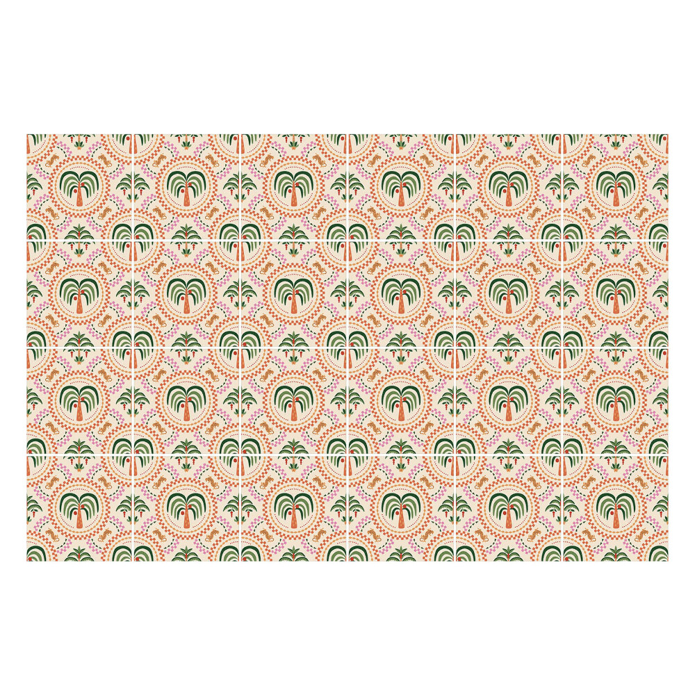 Konyha csempe matrica Egzotikus pálma motívum