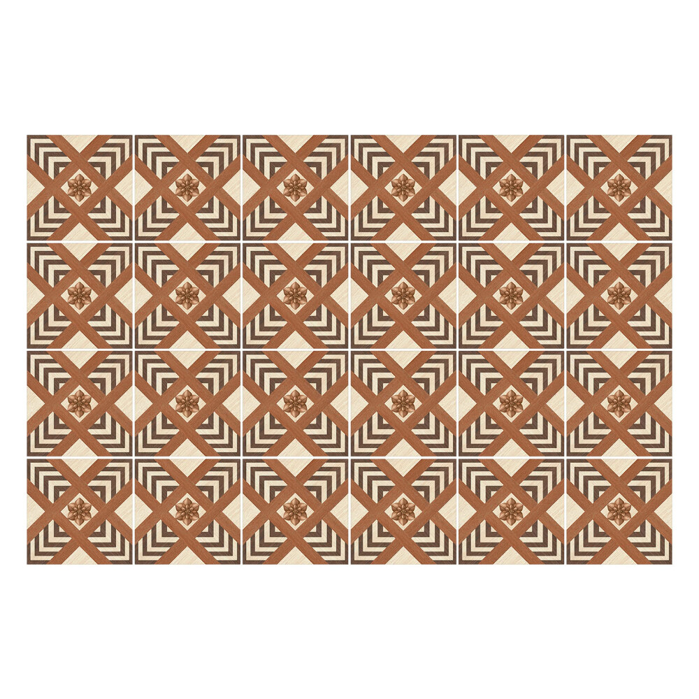 Fali csempe matrica Geometrikus rombuszok keretekkel