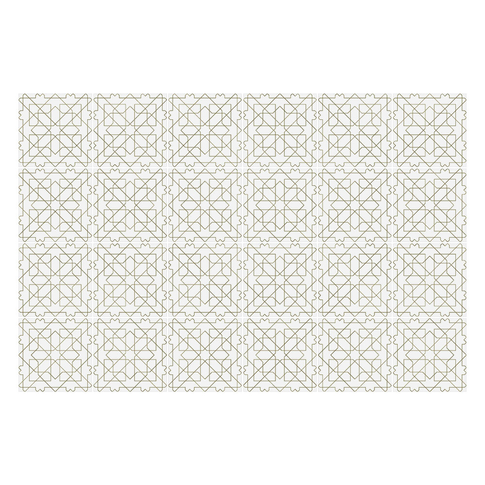 Fali csempe matrica Geometriai négyzetek rácsban