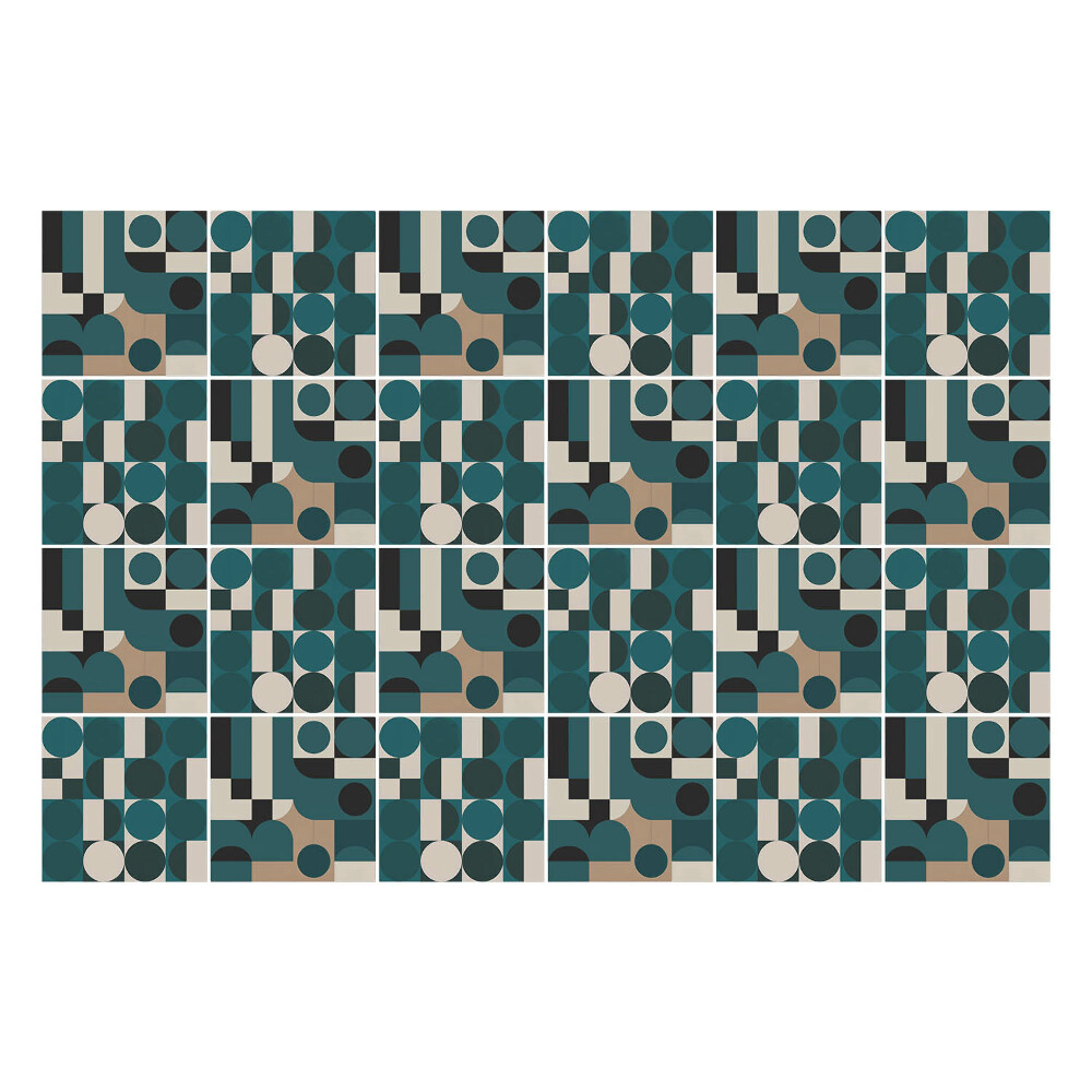 Csempe dekor matrica Bauhaus-dizájn