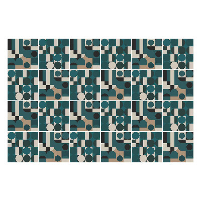 Csempe dekor matrica Bauhaus-dizájn