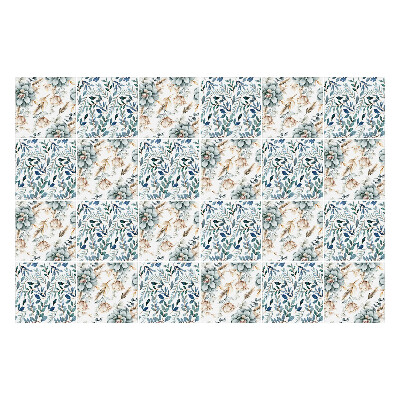 Fali csempe matrica Virágos növényi motívum