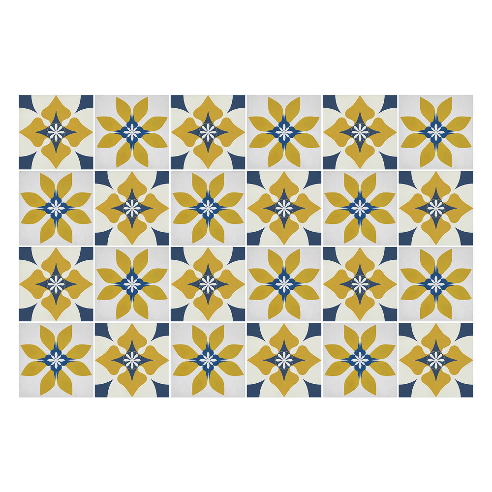 Csempe dekor matrica Virágmotívumok a kompozícióban