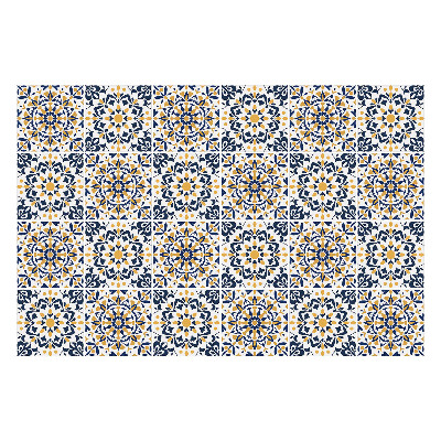 Fali csempe matrica Virágos mandalák rácsban