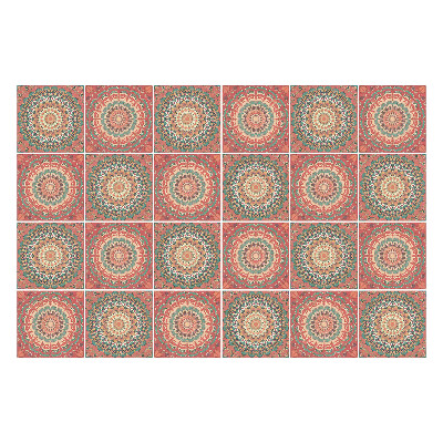 Konyha csempe matrica Mandala ismétlődő körökben