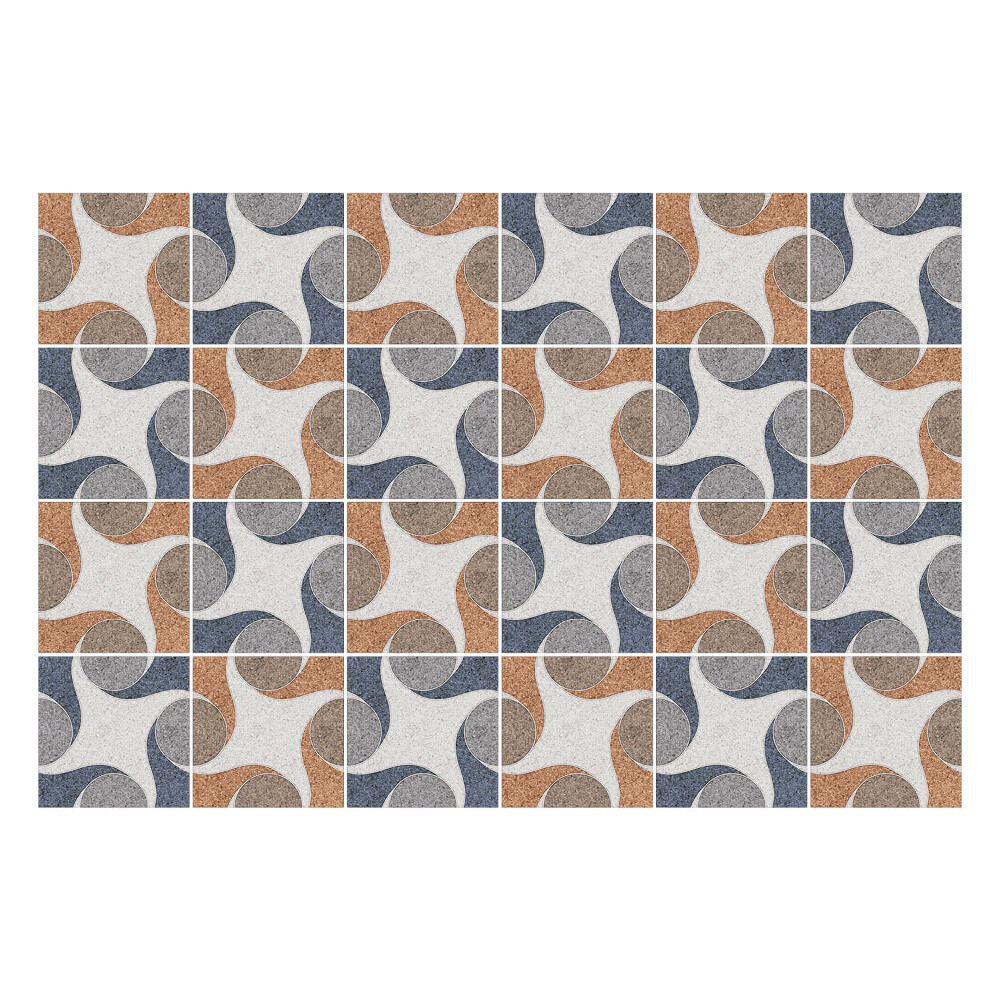 Fali csempe matrica Geometriai alakzatok az elrendezésben