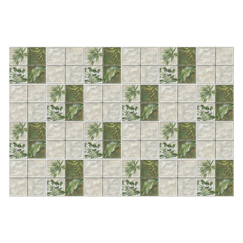 Csempe dekor matrica Cserépes elrendezésű levelek