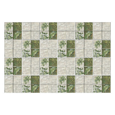 Csempe dekor matrica Cserépes elrendezésű levelek