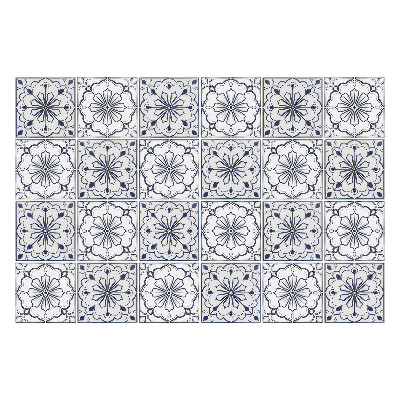 Csempe dekor matrica Virágdíszek mozaikban