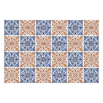 Fali csempe matrica Virágdíszek hálóban