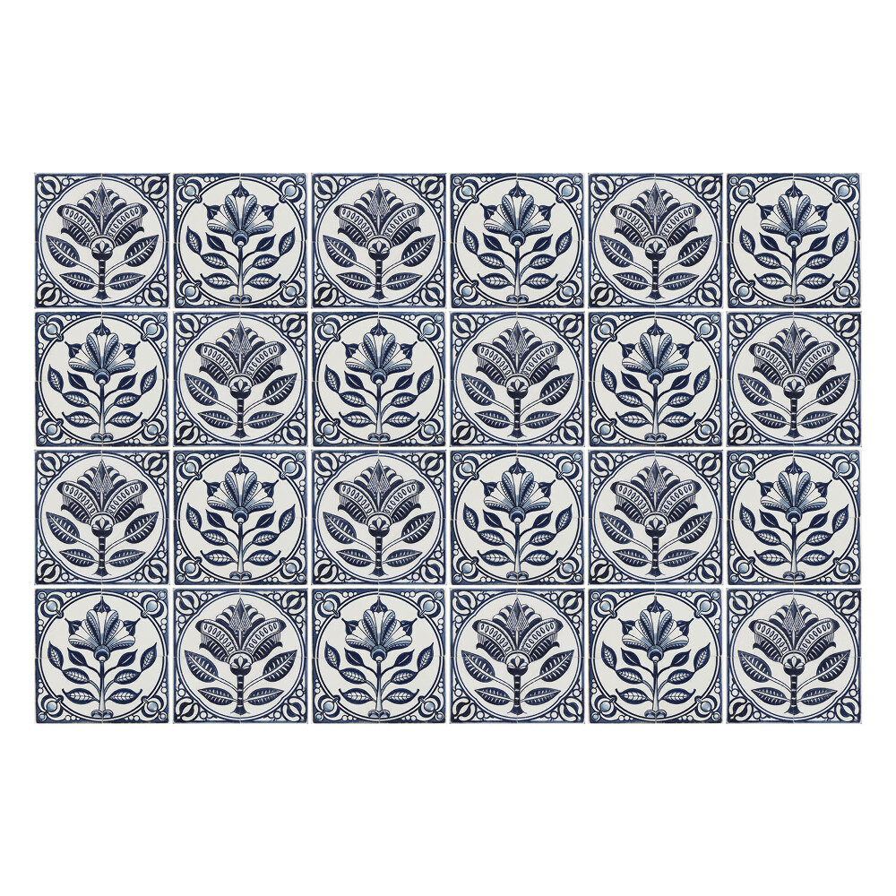 Csempe dekor matrica Virágos elemek