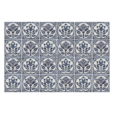 Csempe dekor matrica Virágos elemek