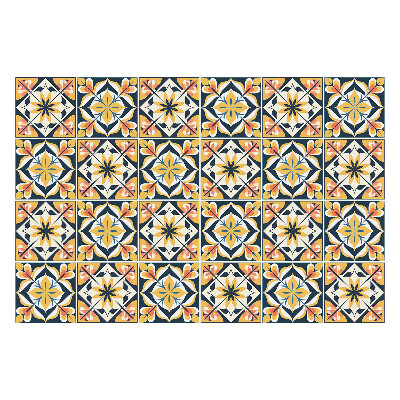 Csempe dekor matrica Virágmotívumok a kompozícióban