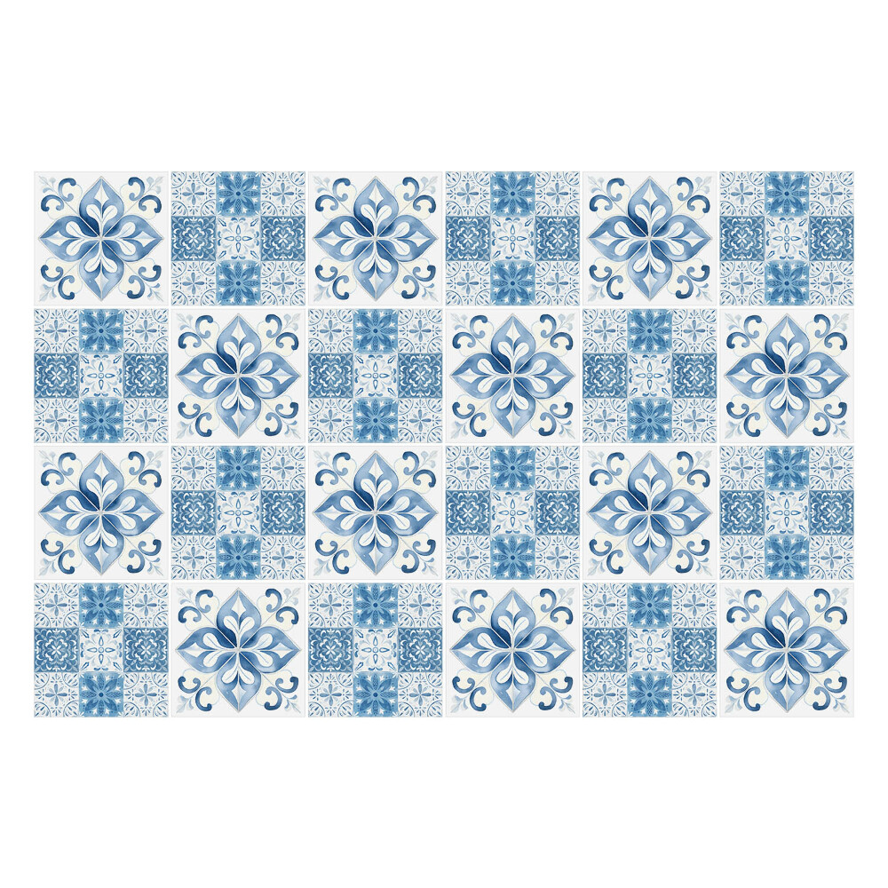 Csempe dekor matrica Kék csempe mozaik