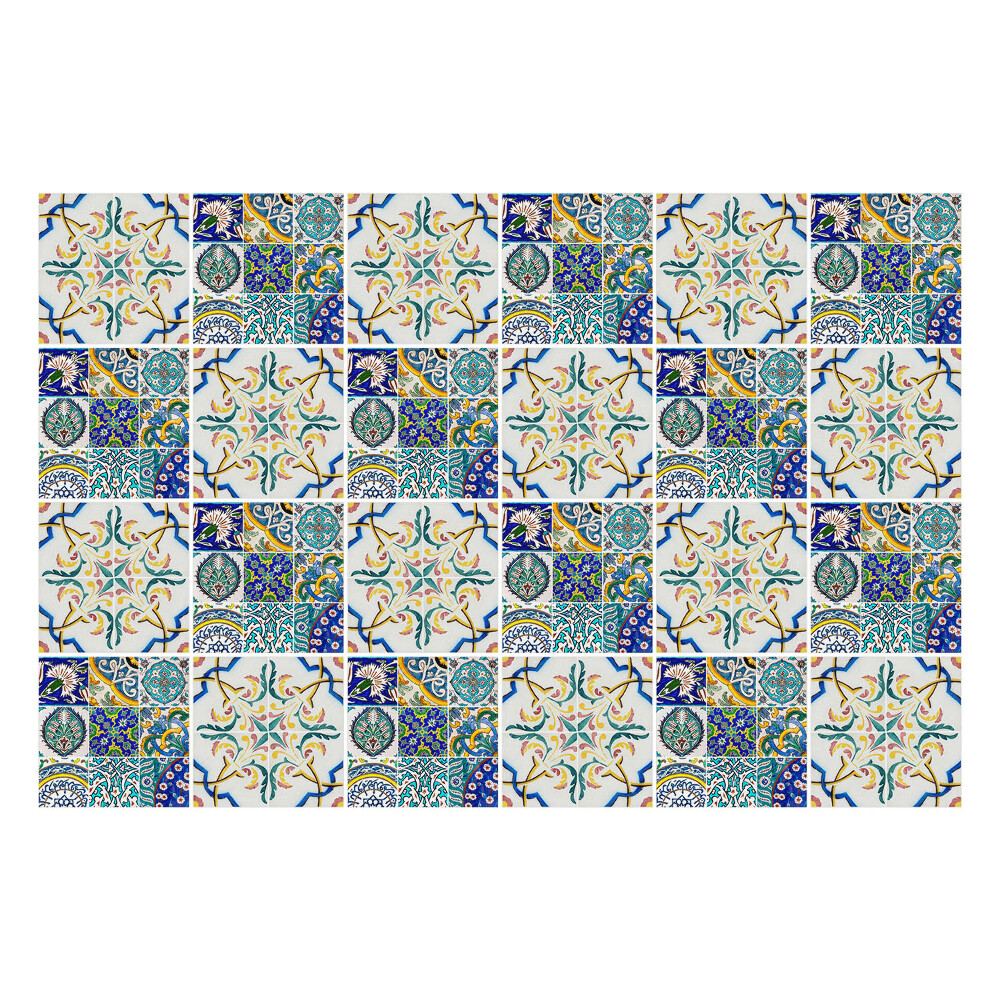 Fali csempe matrica Retro vintage mozaik