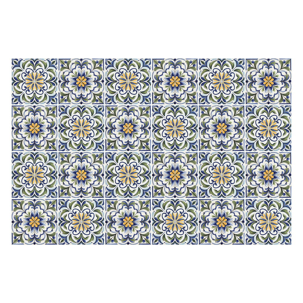 Fali csempe matrica Virágdíszek hálóban