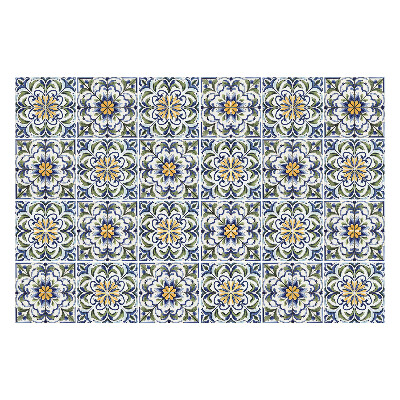 Fali csempe matrica Virágdíszek hálóban