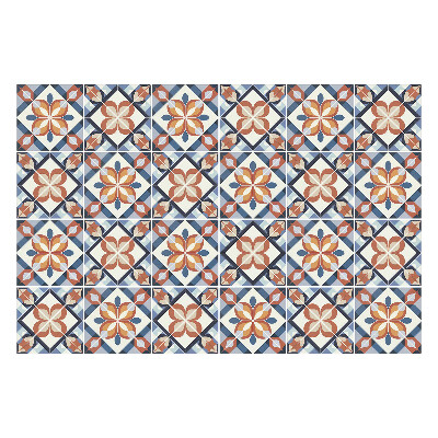 Konyha csempe matrica Virágmotívumok hálóban