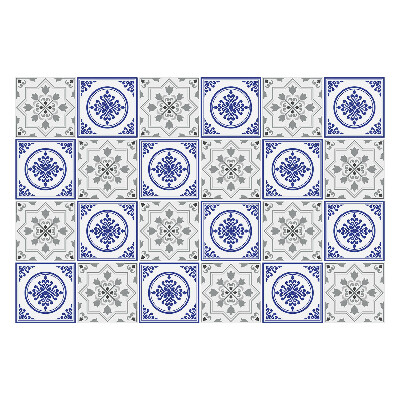 Csempe dekor matrica Klasszikus csempék díszekkel