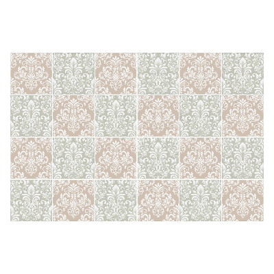 Csempe dekor matrica Elegáns virágdíszek