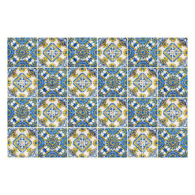 Fali csempe matrica Dekoratív virágdíszek