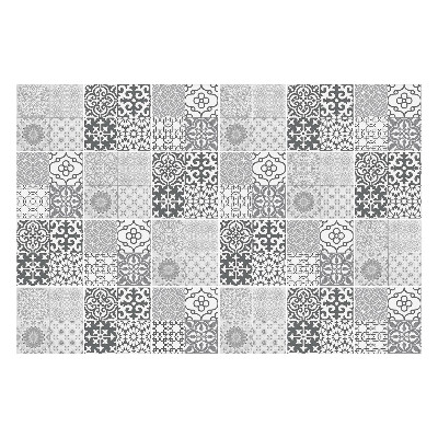 Konyha csempe matrica Fekete-fehér csempék