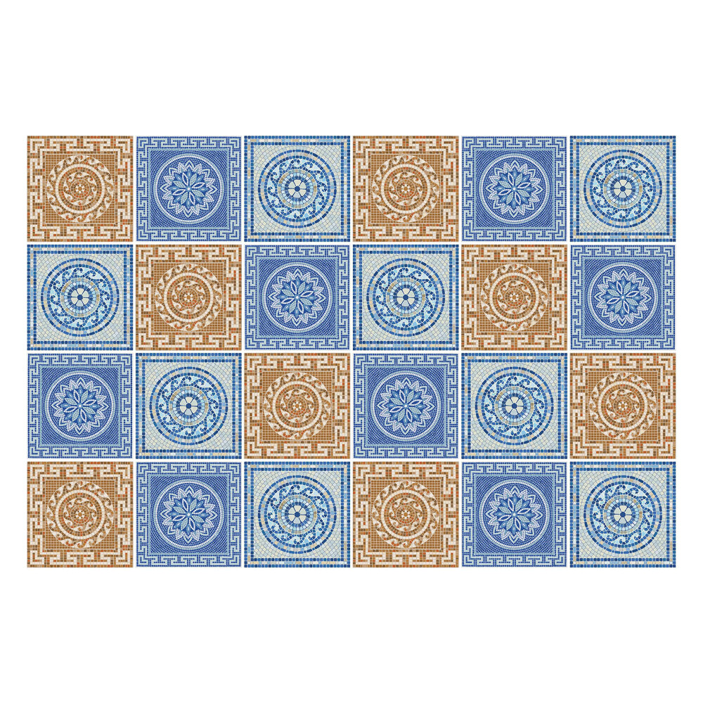 Csempe dekor matrica Antik csempék elrendezése