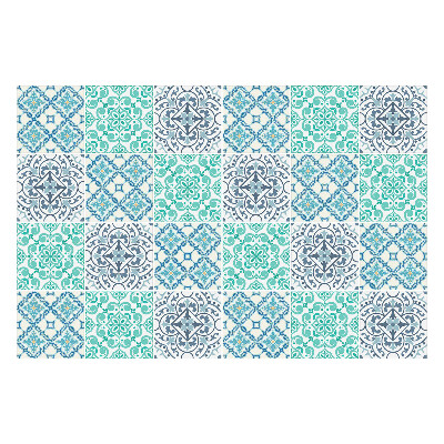 Konyha csempe matrica Összefonódó virágdíszek