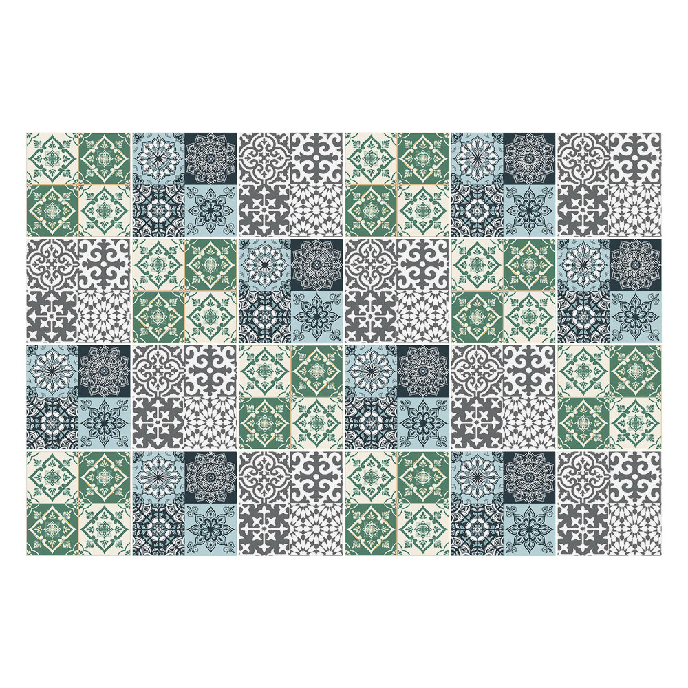 Fali csempe matrica Színes mintás csempék