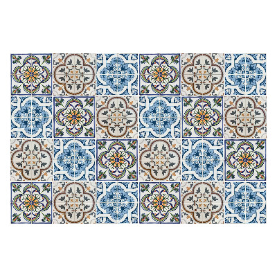 Konyha csempe matrica Virágdíszek mozaikban