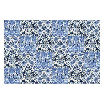 Csempe dekor matrica Virág és madár motívum