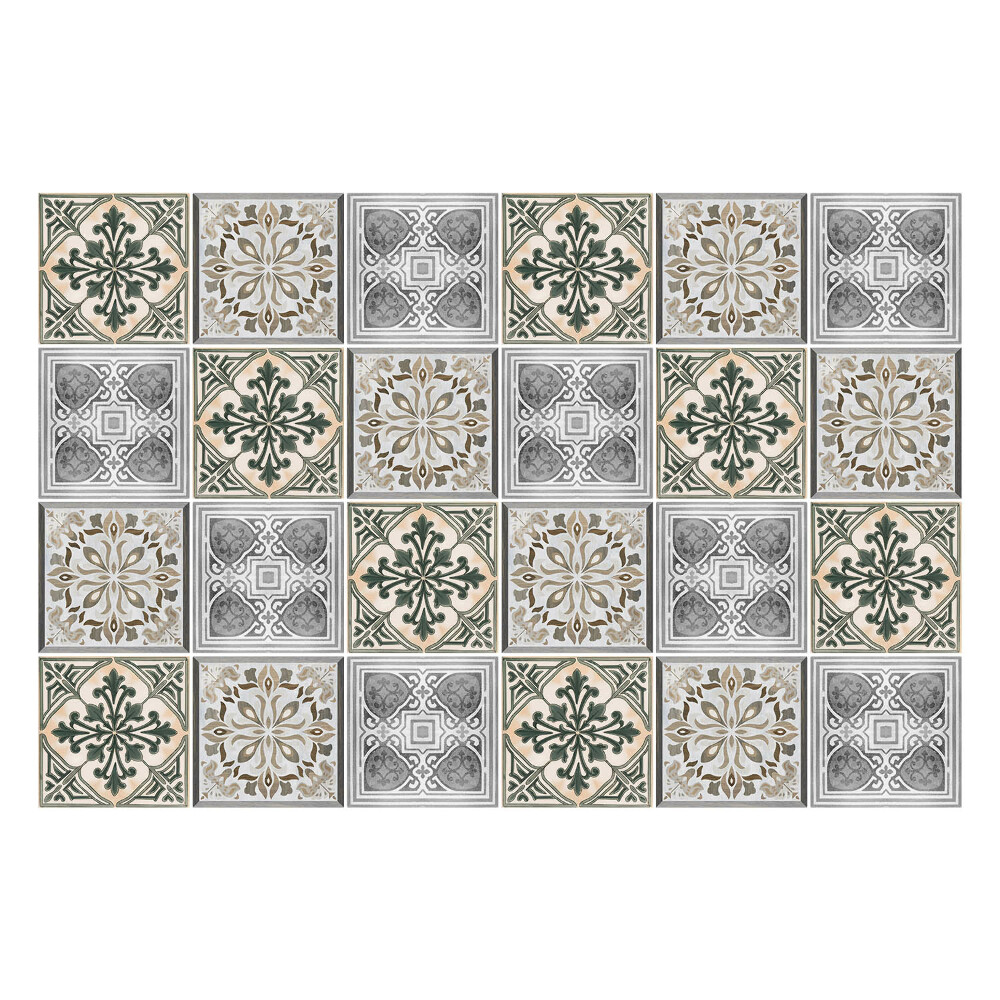 Csempe dekor matrica Régi mozaik csempe