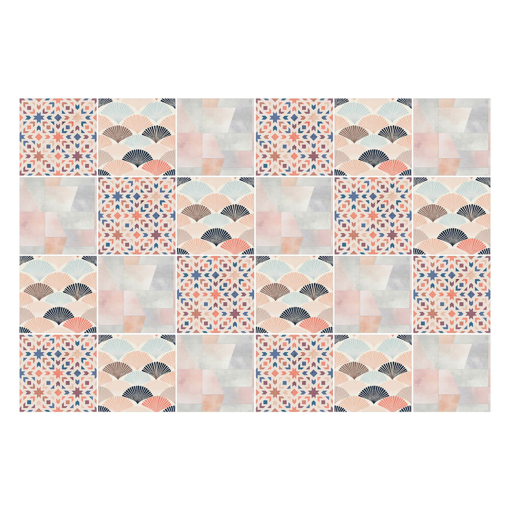 Konyha csempe matrica Pasztell mozaik minták