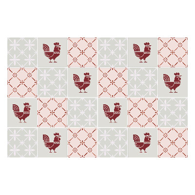 Csempe dekor matrica Kockás rókagombák