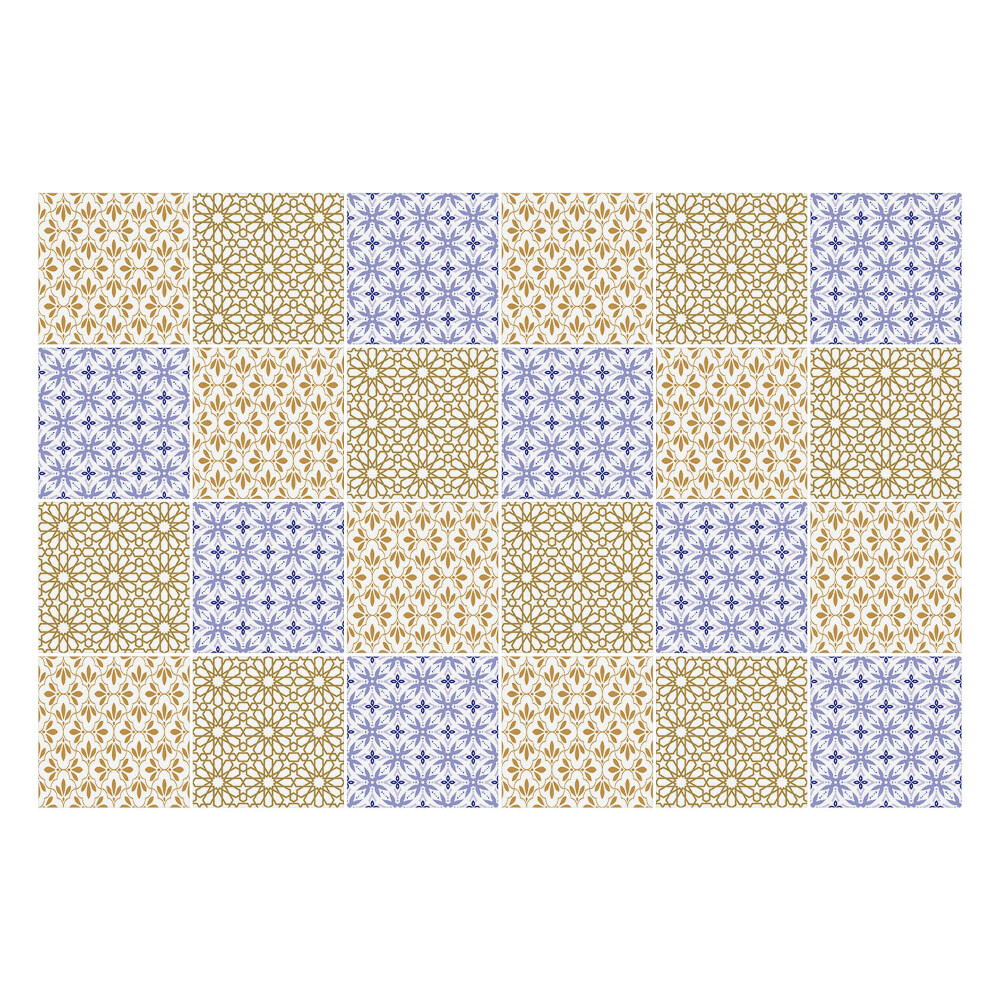 Konyha csempe matrica Kis virágdíszek