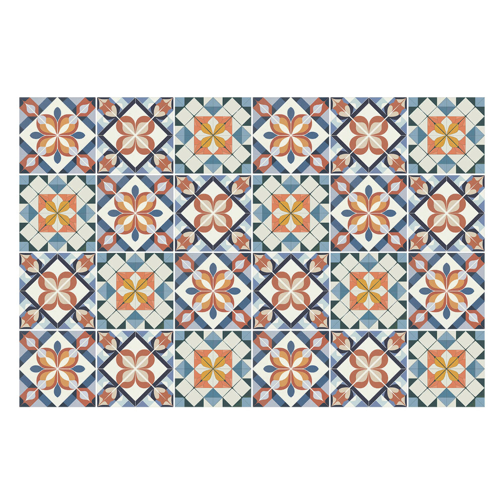 Csempe dekor matrica Mintás vintage mozaik