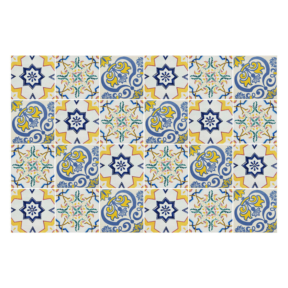 Fali csempe matrica Vintage retro gyönyörű mozaik