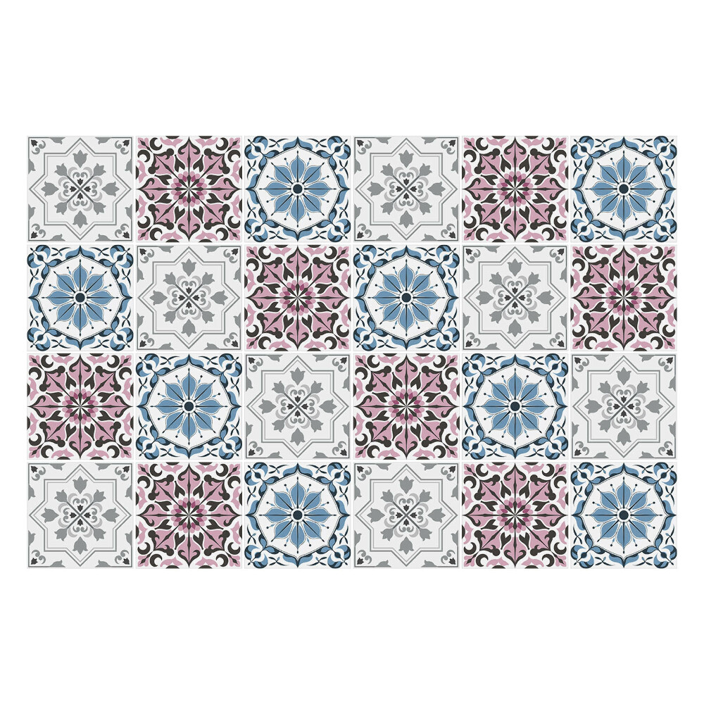 Csempe dekor matrica Színes, elegáns csempék