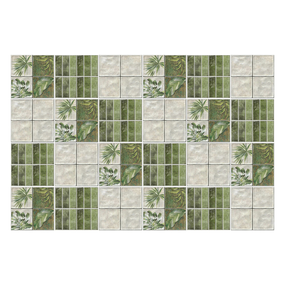 Konyha csempe matrica Növényi motívumok mozaikban