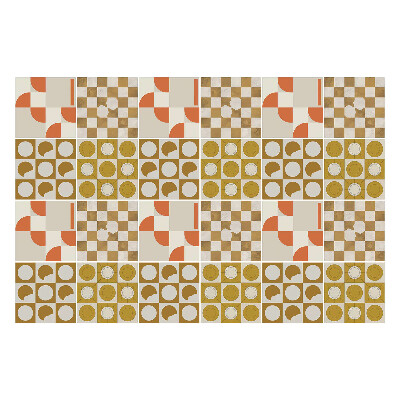 Fali csempe matrica Geometriai alakzatok és ábrák