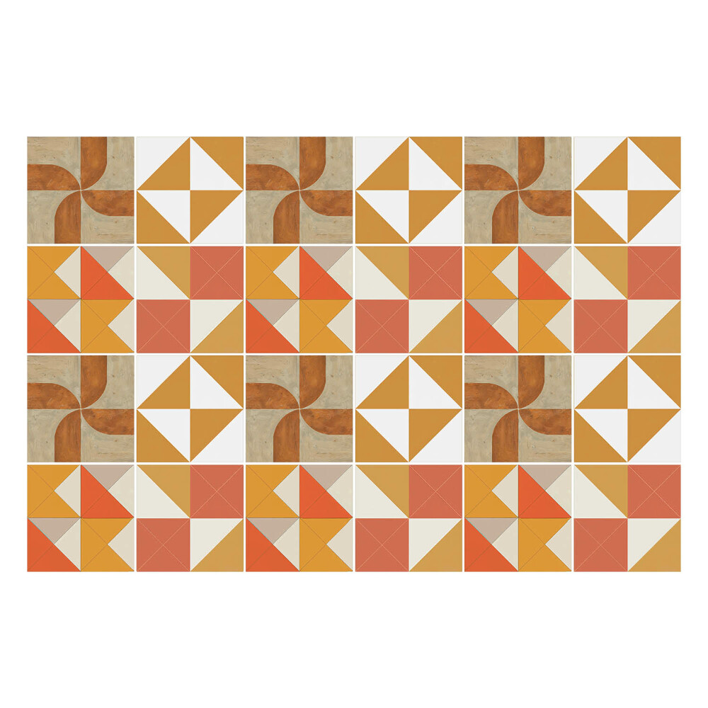 Konyha csempe matrica Geometria háromszögekkel