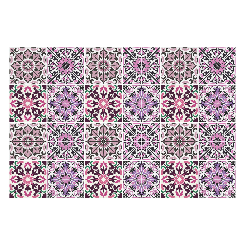 Csempe dekor matrica Pasztell díszítésű mozaik