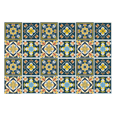 Csempe dekor matrica Marokkói virágos csempe