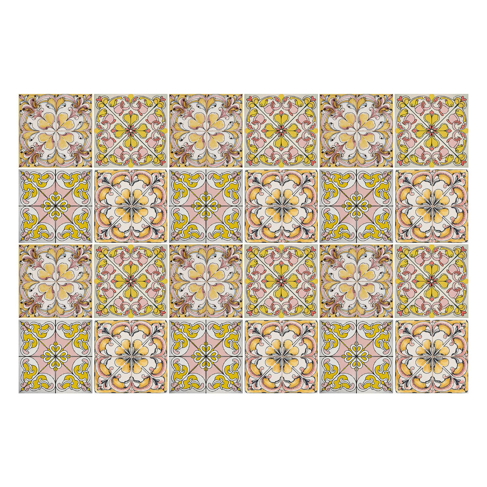 Fali csempe matrica Antik pasztell csempe