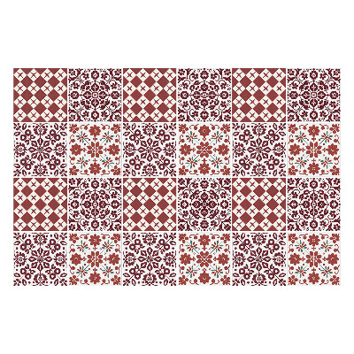 Konyha csempe matrica Virág- és geometrikus motívumok