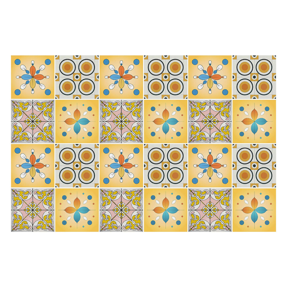 Konyha csempe matrica Színes csempék