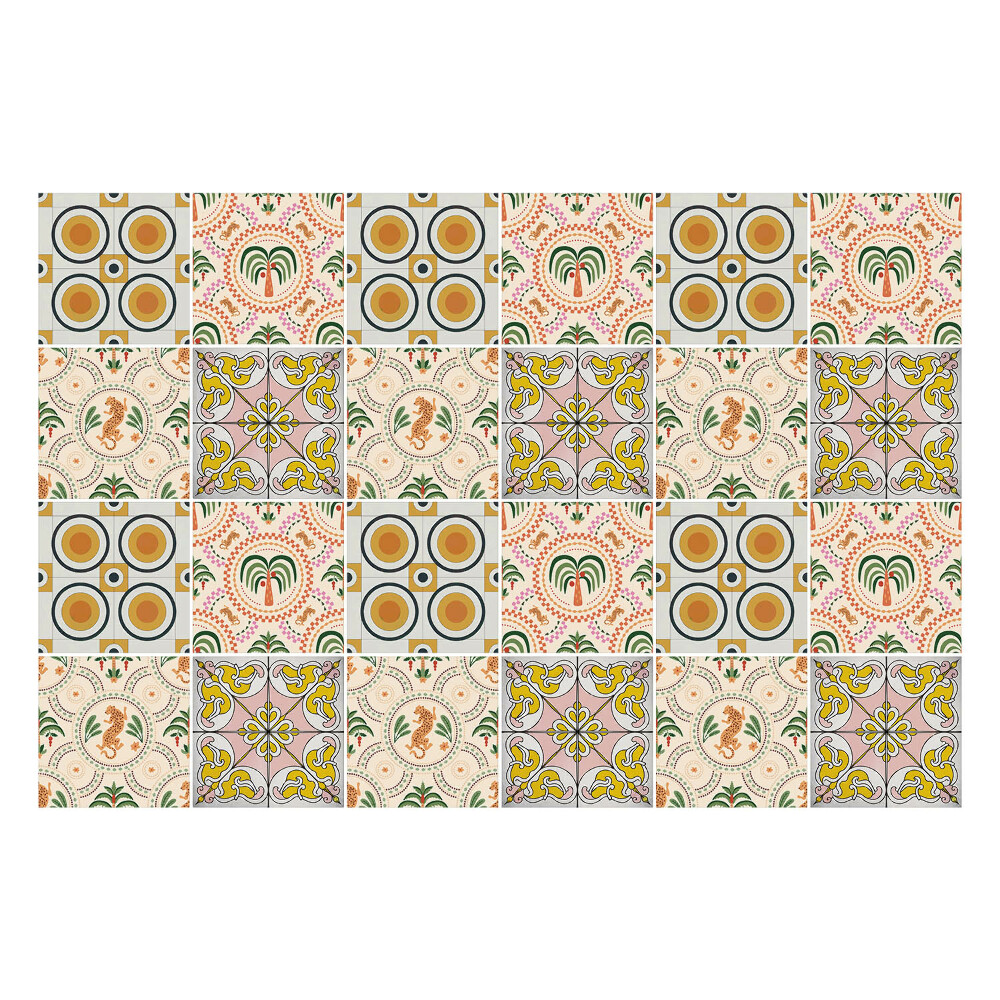 Csempe dekor matrica Természettervezés és geometria